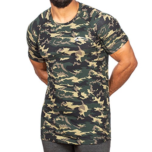 SMILODOX Camouflage Slim Fit Uomini Maglietta