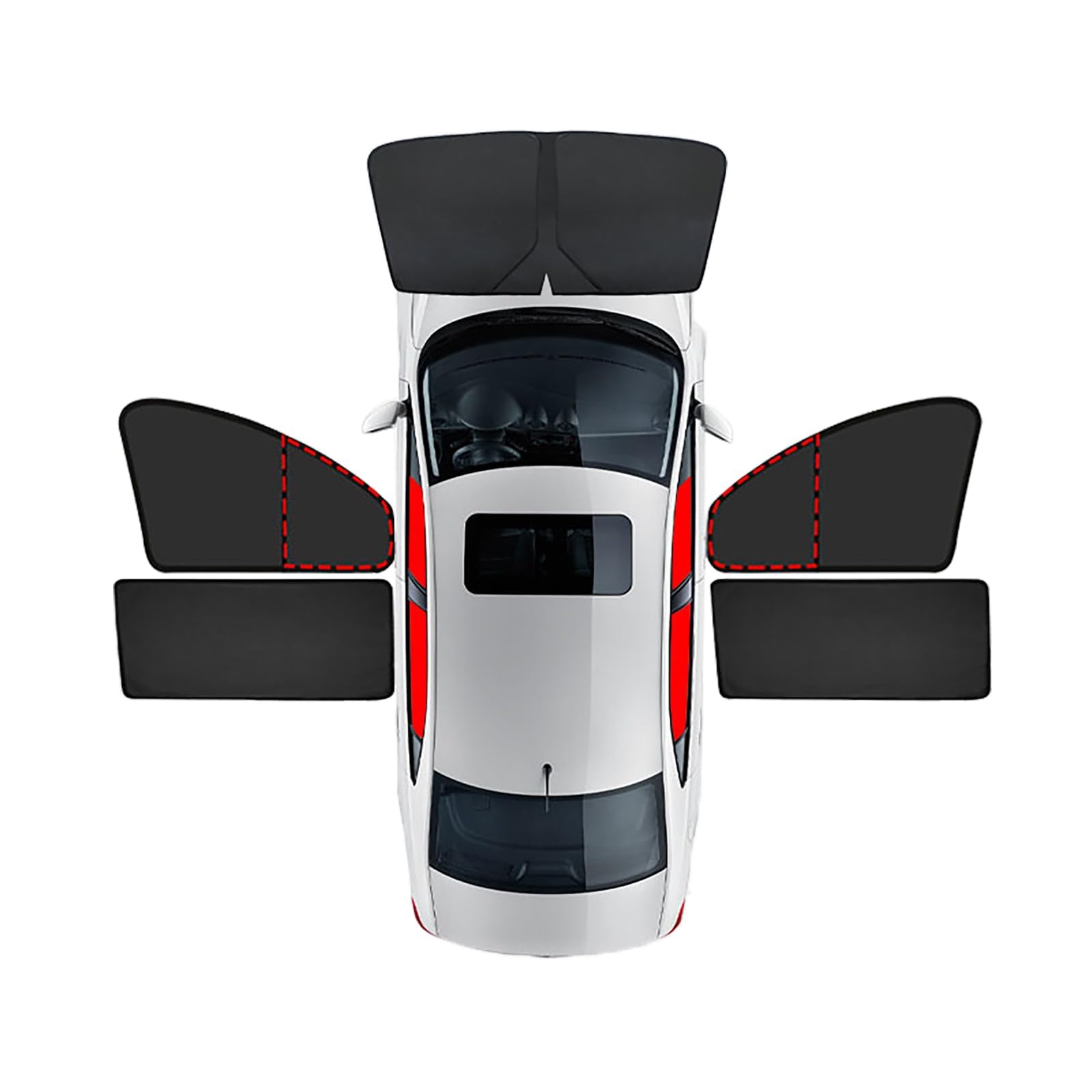 NHGTFOQ Car Sunshade, for BMW IX2 U10 2024+ Windscreen Sun Shade Side Window Privacy Blocker UV Ray Protection Foldable Interior Heat Shield,C