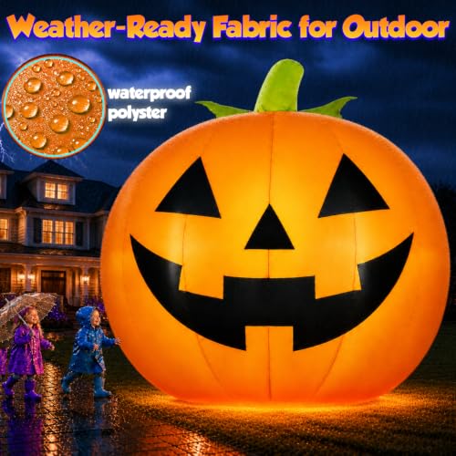 10FT Giant Halloween Inflatables Decoration Outdoor Pumpkin - image 4