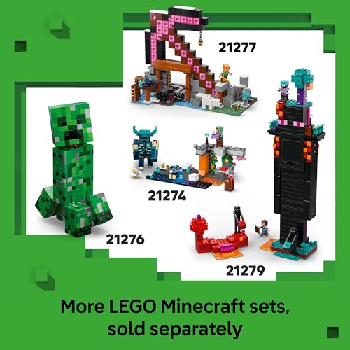 LEGO Minecraft The TNT Jungle House Toy - Interactive Set with a boat model, Steve, Creeper and Zombie Figures plus a TNT Function - Gamer Gift for 8+ Year Old Girls & Boys - 21275 - Image 7