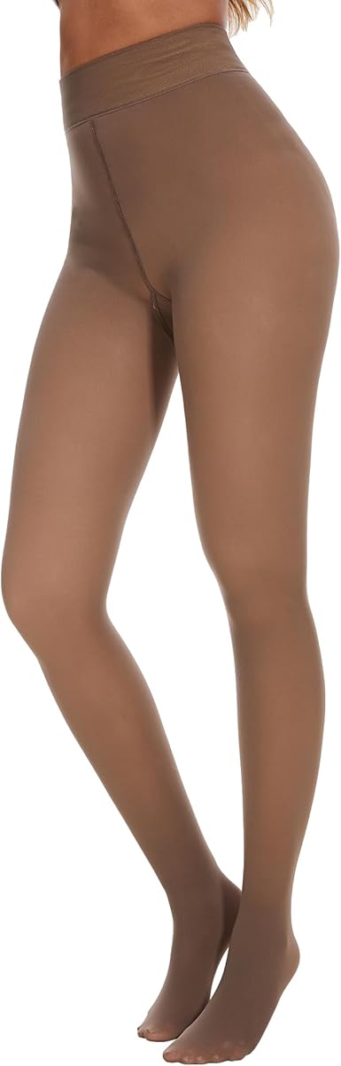 TNNZEET Fleece Lined Tights Women — Pantyhose Colorful Opaque Black Sheer Thermal Winter Warm Leggings Under Dress