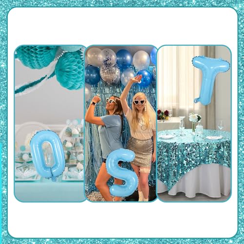 Image of Coastal Bachelorette Party Decorations Last Toast on the Coast Banner Blue Nautical Nautical Bridal Shower Decorations Light Blue Balloon for Coastal Bridal Shower Engagement Wedding Party