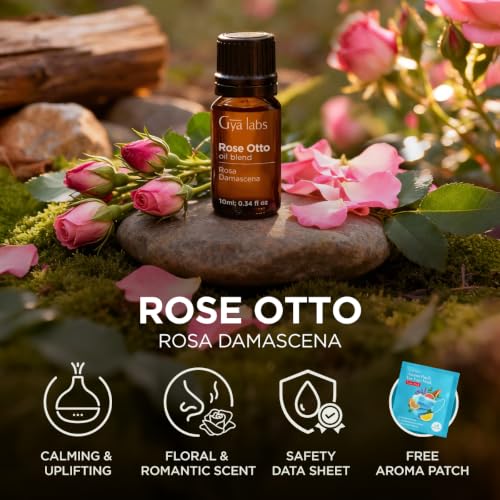 Image of 100% Pure Rose Otto Essential Oil for Skin & Diffuser - 0.34 Fl Oz