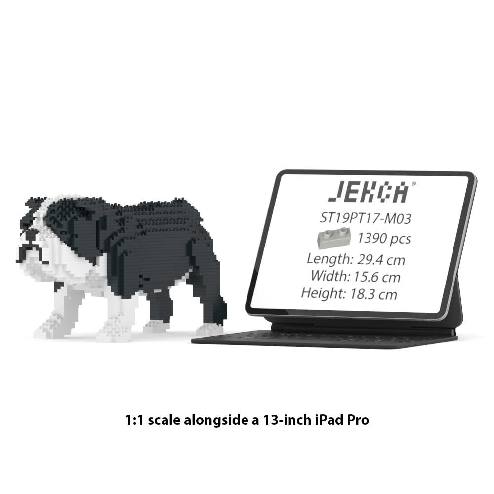 Amazon.com: JEKCA English Bulldog 01S-M04 | Dog Plastic Building