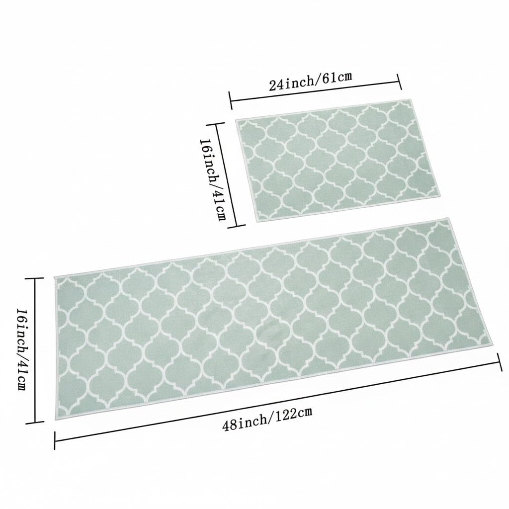 HomeCloud Alfombra de cocina de 6 mm con estampado de frutas, gruesa, antideslizante, lavable, tamaño grande, impresa, plegable, para suelo, hogar, dormitorio, tamaño estándar (40 x 120 cm, 40 x 60