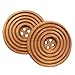 Chenkou Craft 30pcs 40mm 1 1/2 Round Brown Wood Buttons 4 Holes Craft Sewing Button
