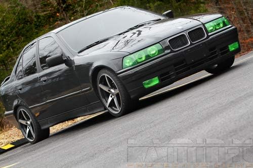 Miniatura 4 de Lamin-x Cubiertas de luz antiniebla verdes de ajuste personalizado para Chevy Camaro SS (16-18)