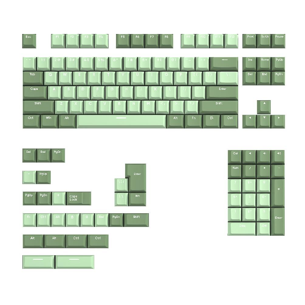 135PCS bicolore retroilluminato Keycaps Spesso PBT Keycap Set Per 61/68/84/87/980/104/108 Tastiera Meccanica Keycap Tastiera Gaming Keycaps 61/68/84/75/87/96/980/104/108 Keycaps tastiera 135PCS PBT
