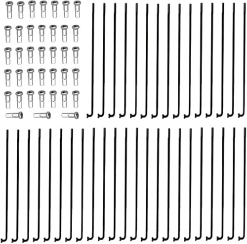 Ruikcoll Set di Raggi per MTB 38 Pezzi con nippli,