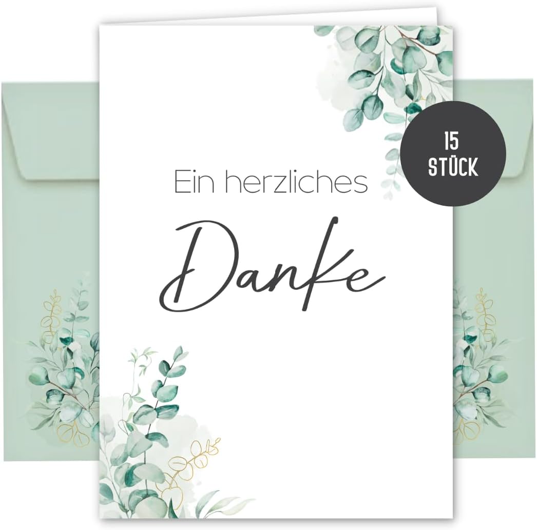 24 Wildflower Dankeskarten Mit Umschlägen - Rustikale Karten Für Hochzeit & Babyshower