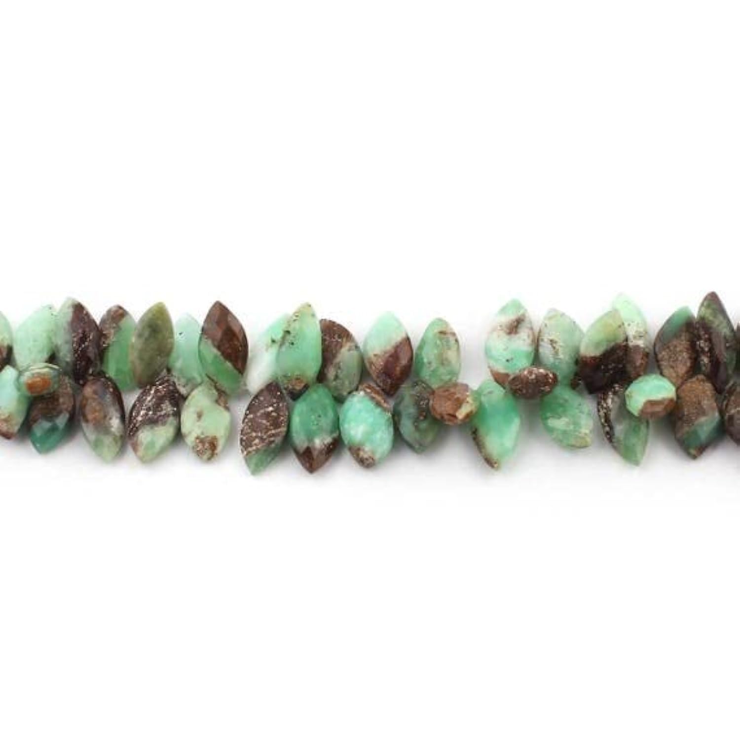 Chrysoprase bio LKBEADS marquise facettée pour remplacer les perles ternes SB3372