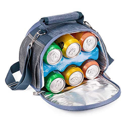 LOUTYTUO Portable Insulated Cooler Bag Leakproof with 1 Reusable Cooler Ice Packs