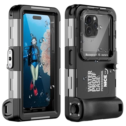 Étui de téléphone de plongée sous-marine iPhone 17 et 16 étanche 15m