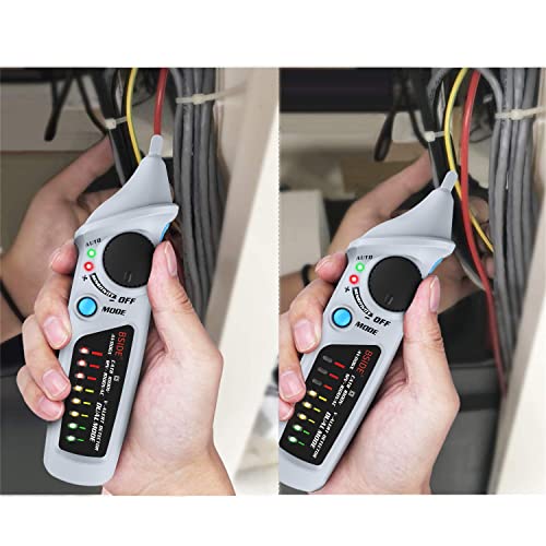 Image of Bside Electric Tester Pen Non-Contact Voltage Detector Power Socket Wall Plug AC Voltage Sensor Dual Mode 12V-1000V Freely Adjustable Sensitivity Live Line Check with 8 LED Indicators