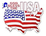 God Bless the USA Flag Fridge Magnet