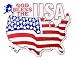 God Bless the USA Flag Fridge Magnet