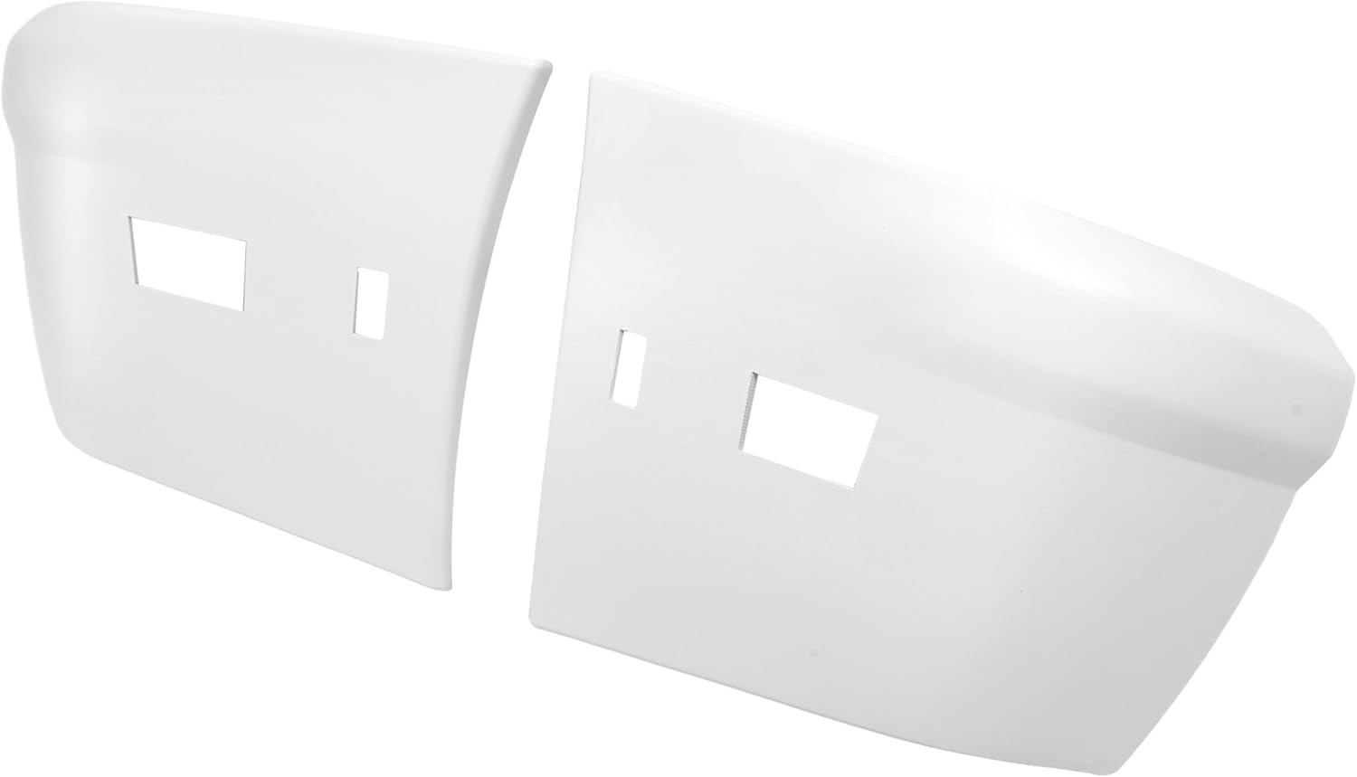 HECASA Rear Bumper End Cap Compatible with 2010-2013 Ford Transit Connect (XL, XLT/XLT Premium) FO1104135 FO1105135 9T1Z17F774DA 9T1Z17F774DB Left & Right PP Plastic Painted White Replacement Only