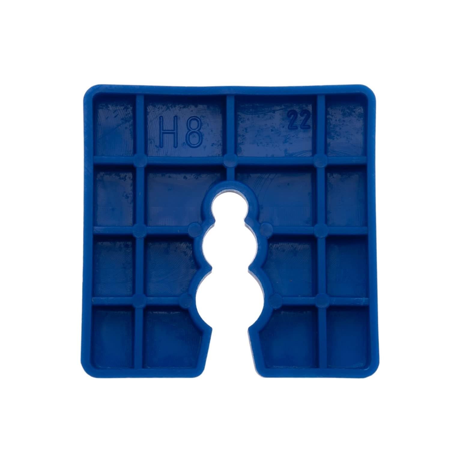 Cales d'espacement en plastique codées par couleur, paquet de 25 - Outils