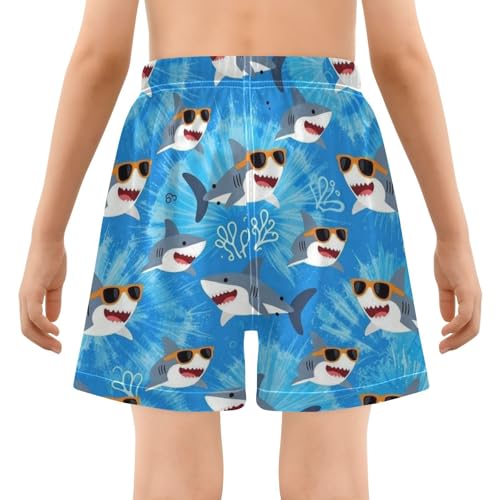 Short de bain garçon 4T Yuiboo Ocean Fish avec lunettes de soleil