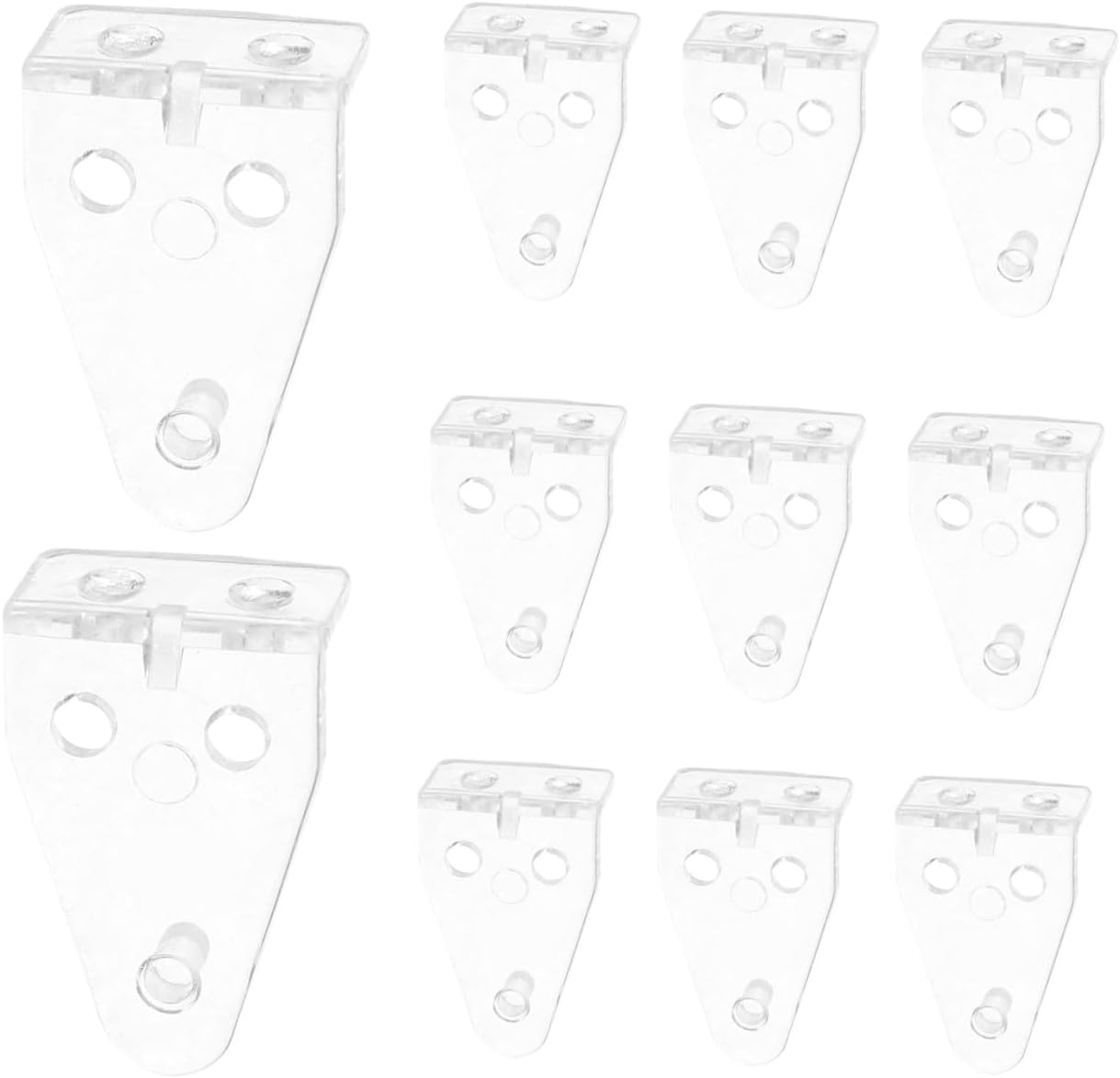 Levemolo 40pcs Blind Hold Down Brackets for Venetian Blinds Strong Plastic Fixing Hooks Home Office Curtain Accessories