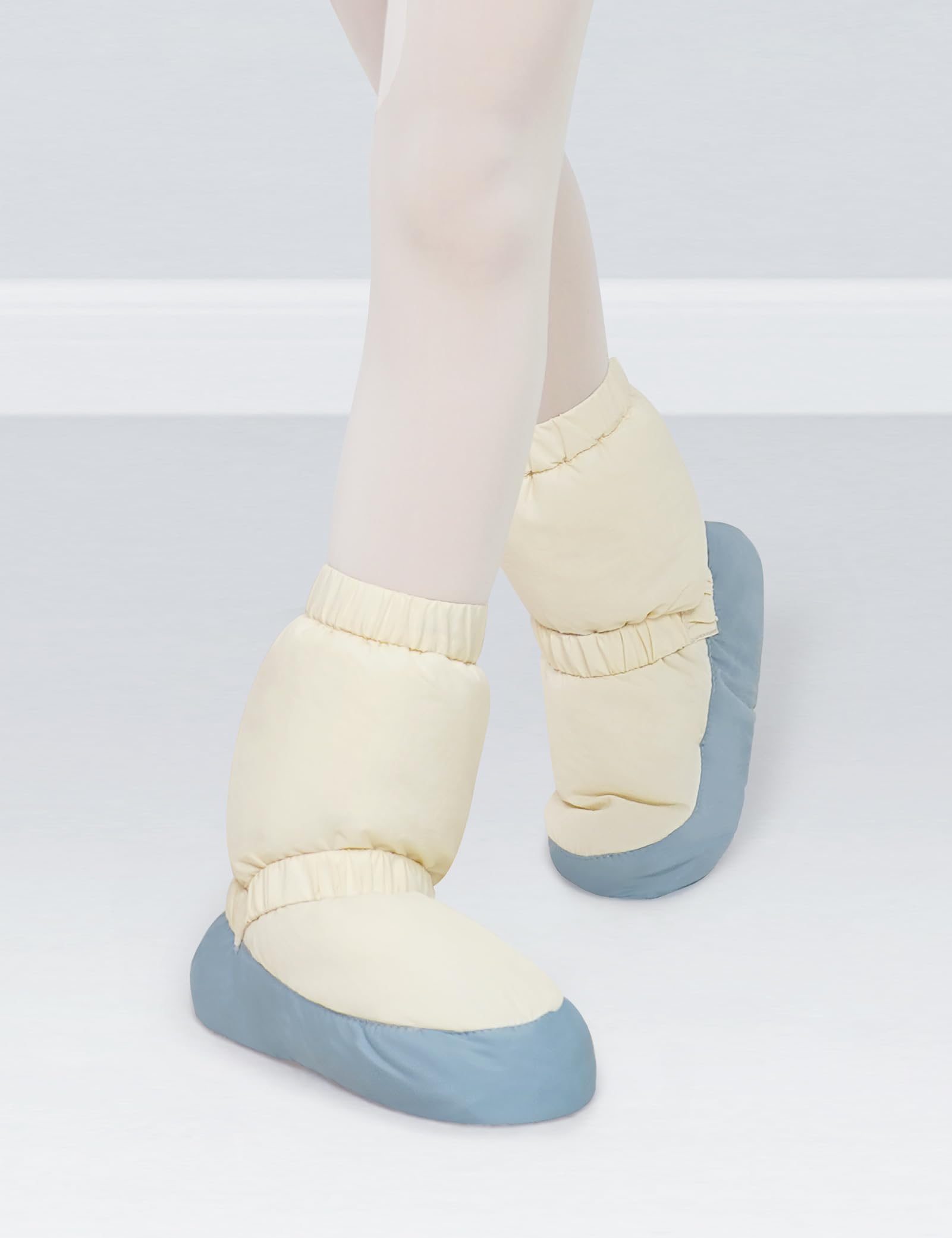 Daydance Teen Girls Women Dance Booties Blue Ballet Warm up Shoes