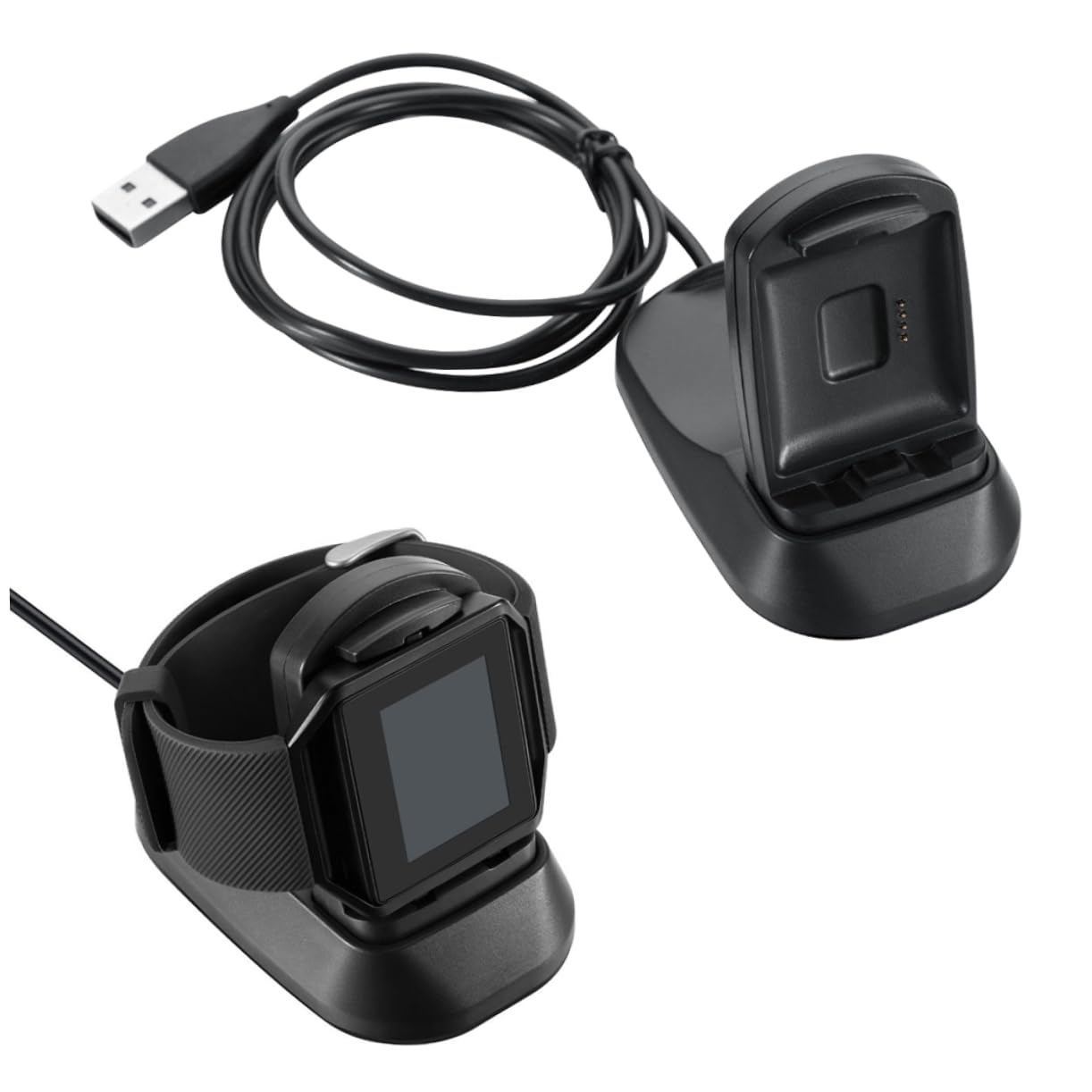 Housoutil 3 Stücke Smart Fitness Uhr Ladegerät Lade Dock Stand Mit Kabel Schnell Lade Reise-freundliche
