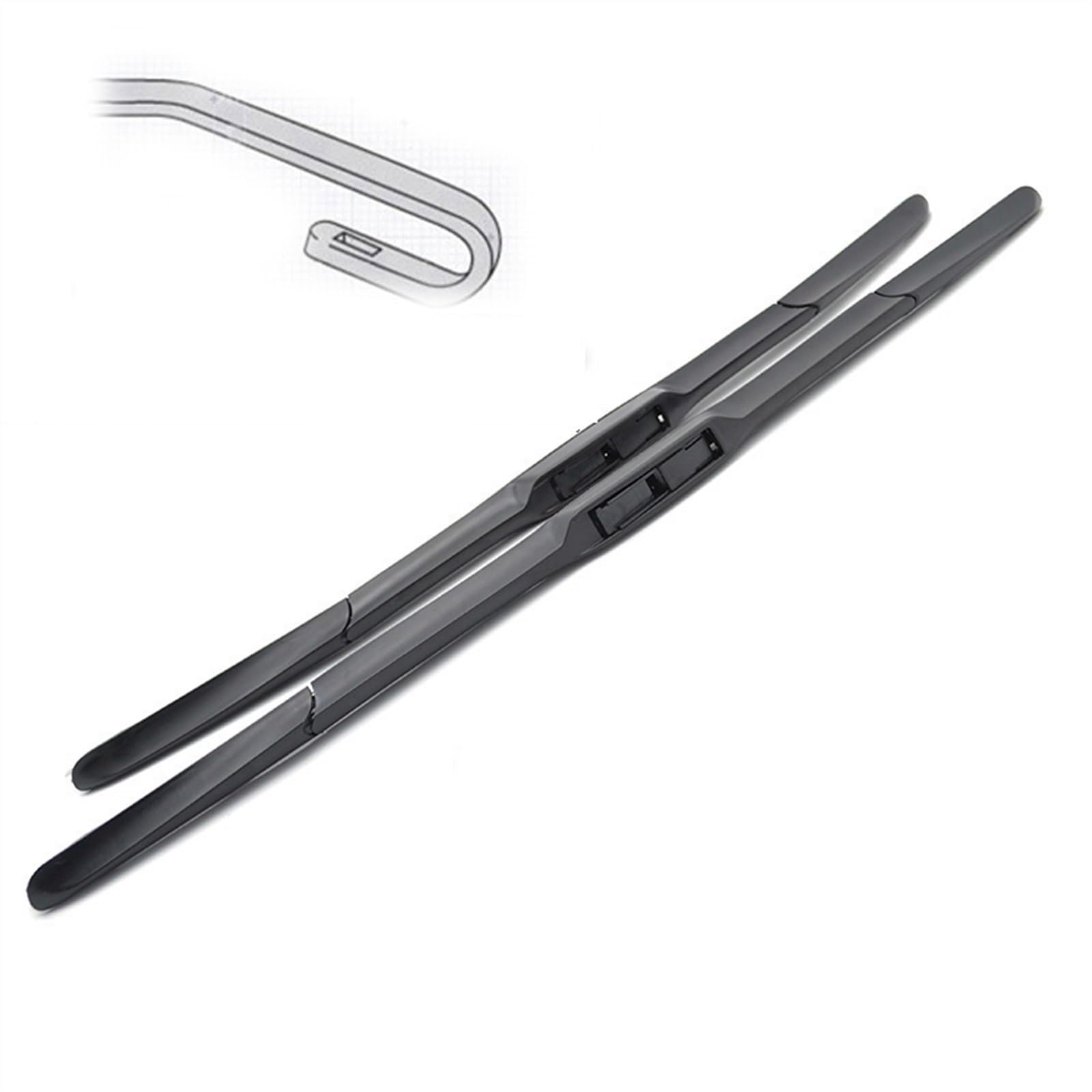 26 "+ 14" LHD Anteriore Ibrido Spazzole Tergicristallo Auto Parabrezza Parabrezza Tergicristallo per T&oyota per Corolla E160 E170 E180 2012-2018 Durevole