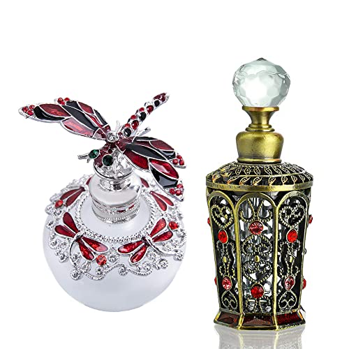YU FENG 40ML Red Dragonfly Decorative and 10ML Vintage Jeweled