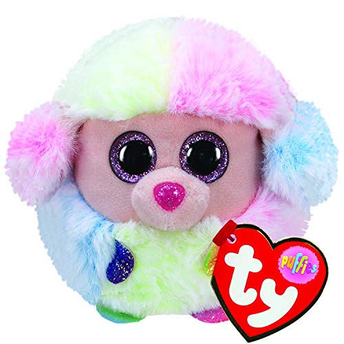 Ty Puffies-Rainbow Poodle- Super Cute Plush Puff Balls. They Always Land on Their feet! Collect Them All!