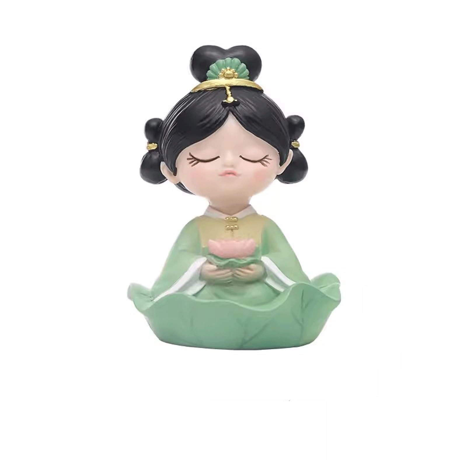 FbqLhe1ahh Office Statues, Desktop Decorations, Small Decor(Green)
