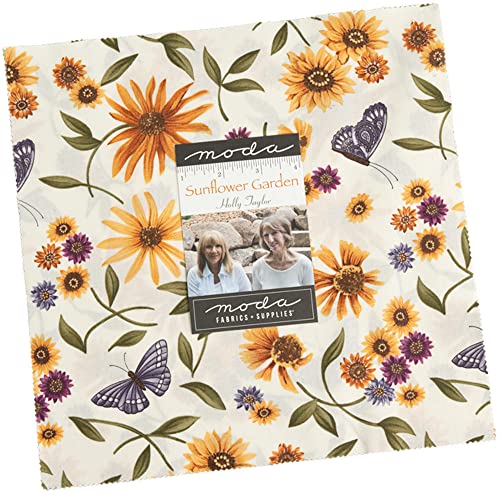 Sunflower Garden Layer Cake®, 42-10" Precut Fabric Quilt Squares By Holly Taylor #TOP13