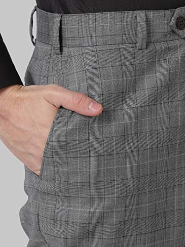 Image of Park Avenue Men's Wool Medium Grey Suits (PMDL03359-G5 40)