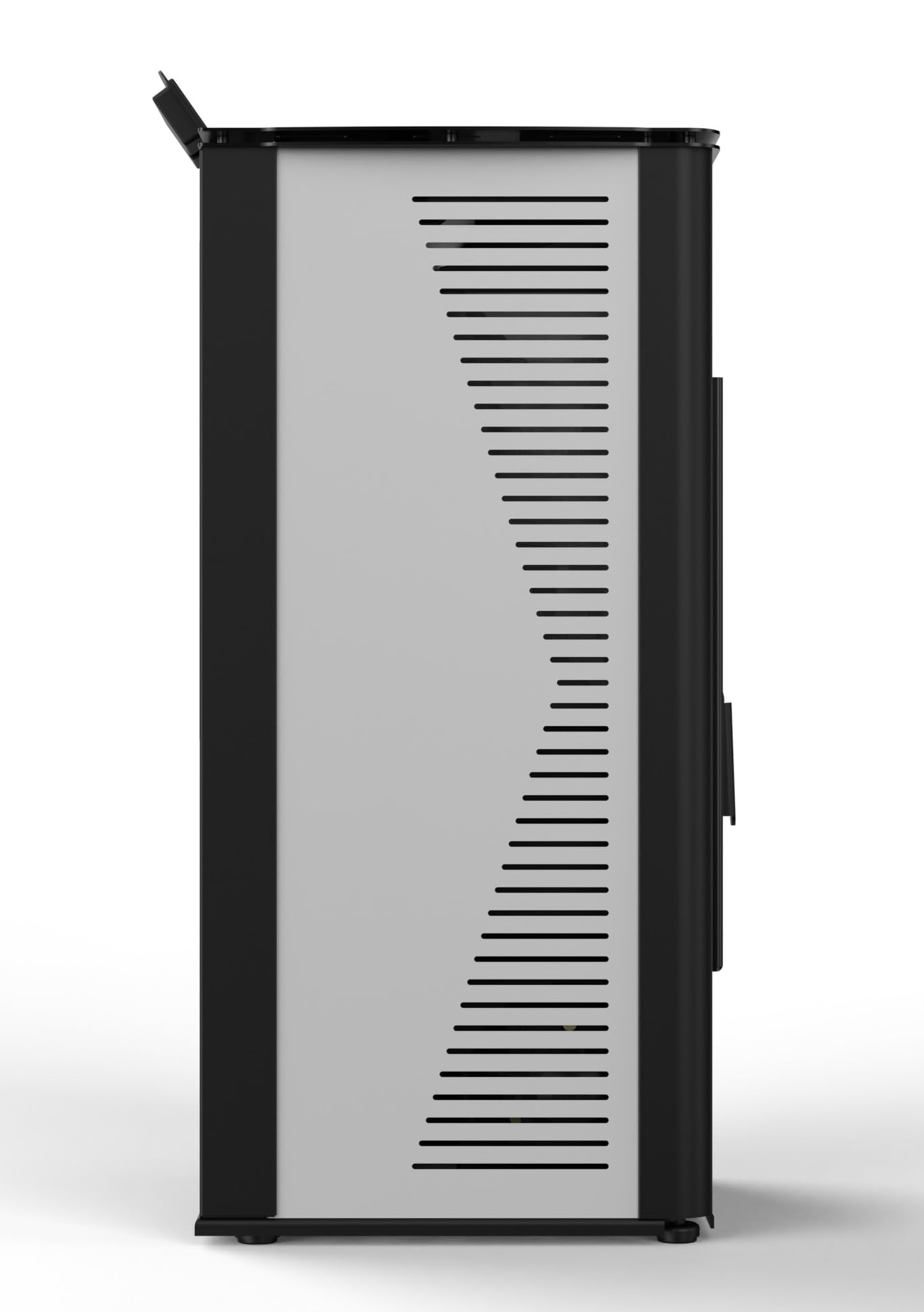 Stufa a Pellet 10kW ad Aria Ventilata Rodi Riscaldamento Alta Efficienza 100mq (Bianco)