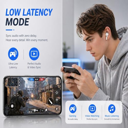 Image of Wireless Earbuds Pro 3, Bluetooth 5.3 Noise Cancelling Ear buds with ANC,Immersive Stereo Sound,ENC Clear Calls,30H Playtime,IPX5 Waterproof,Touch Control,In-Ear Headphones for iPhone / Android (white)