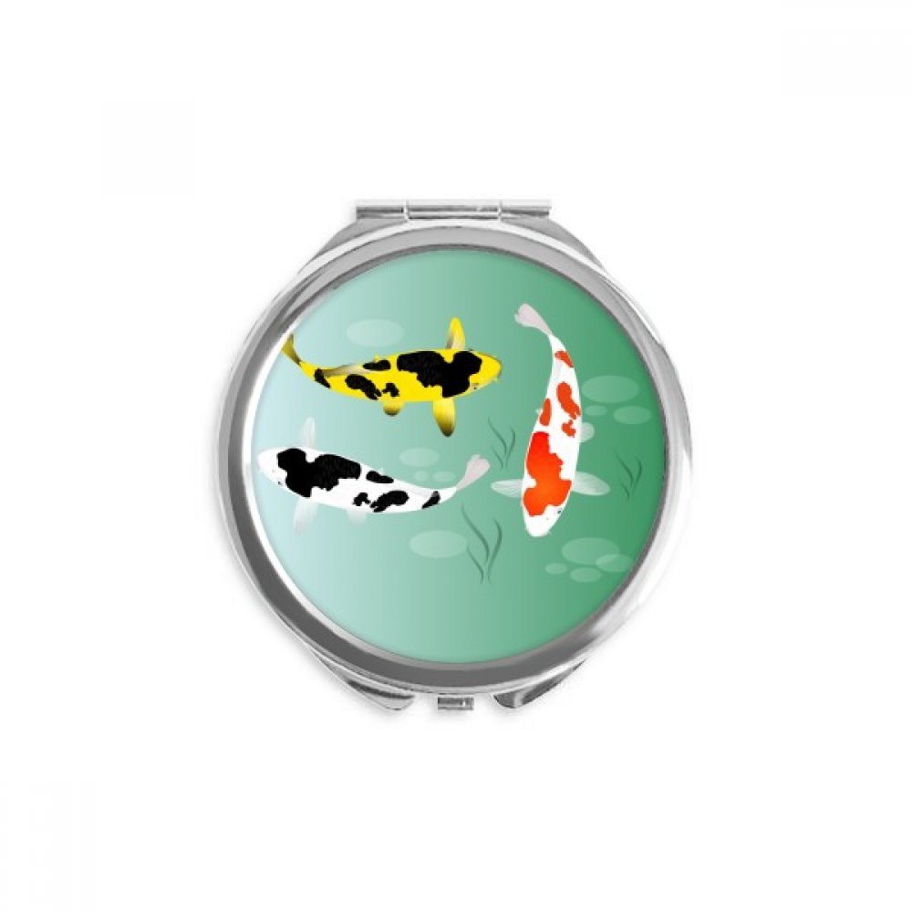 Miroir portable à la main poisson traditionnel chinois multicolore - 5