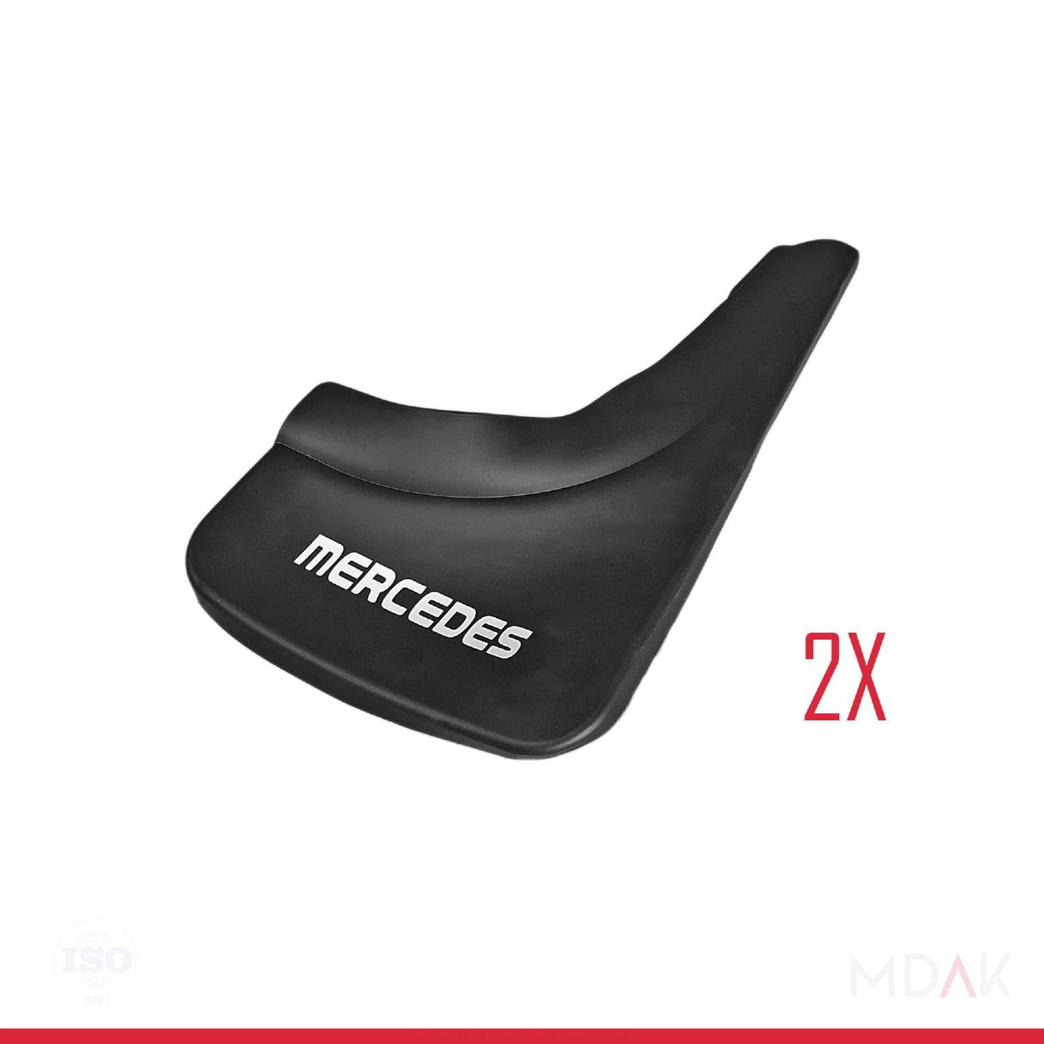 MDAK Compatible avec Mercedes Jeu de Bavettes Garde-Boue Avant et Arrière de Voiture 4 Pcs Noir
