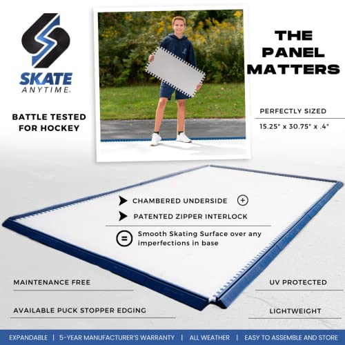 Skate Anytime - Synthetic Ice For Hockey - Skateable Artificial Ice Tiles - Backyard Ice Rink - Expandable (Skateable Synthetic Ice For Hockey Training, Standard Starter Kit (8 Panels) 25 Sq Ft) #TOP1