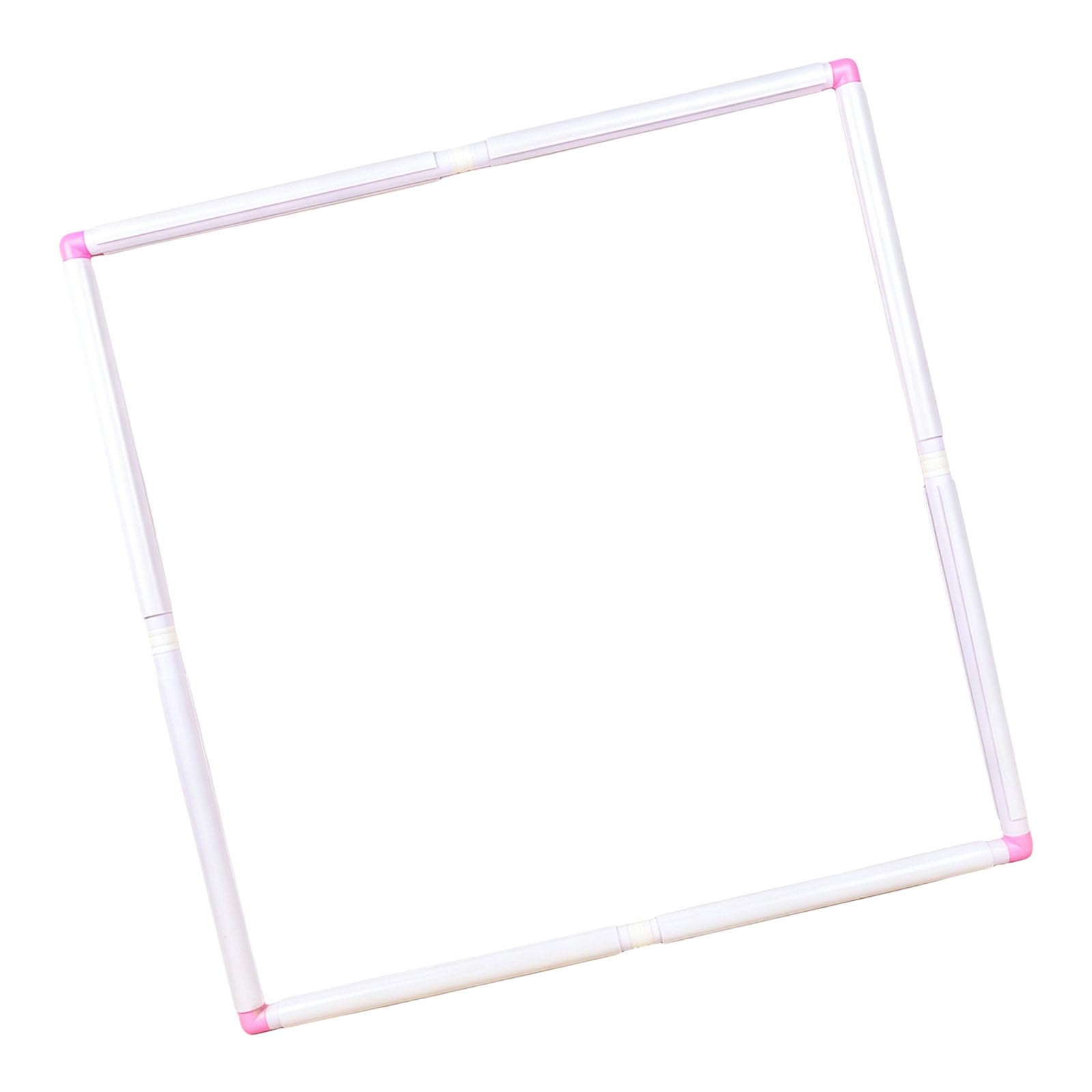 Tsophreniq Shape PVC Embroidery Frame Clip on Stitching Hoop Easy Assembly for Decorative Pattern Sewing Large Frame