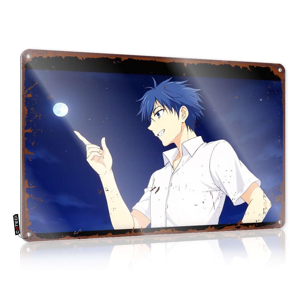 Sujd Boys Colour A In A White Shirt Points To The Moon. Valentine's Day Modern - Neon Wall Art Wall Art Decoration(30X40cm)