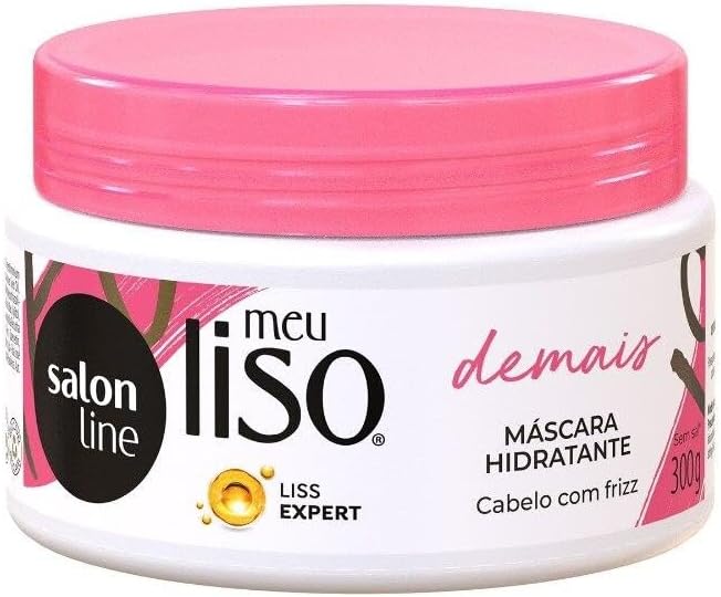 Salon Line - Linha Meu Liso (Demais) - Mascara Hidratante 300 Gr - (My Straight (Supreme) - Moisturizing Mask Net 10.58 Oz)
