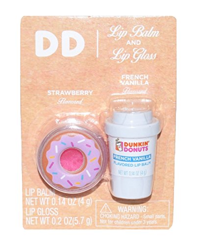Dunkin Donuts Lip Balm Limited French Vanilla Flavor (Lip Balm & Gloss)