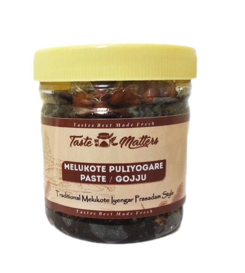 Melkote Puliyogare Paste/Gojju Traditional Karnataka Iyengar Prasadam Style Made
