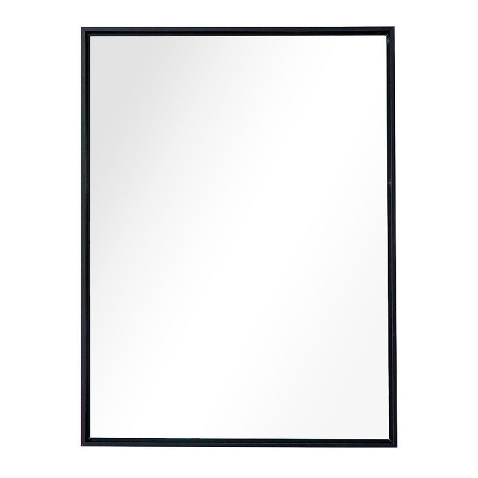 FGXHHS Rectangle Vanity Mirror Makeup Without Distortion with Metal Frame for Restroom Entryway Hallway Bathroom over Sink(Black,50x160 cm)