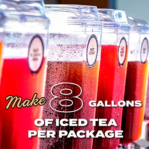 Hteao Iced Tea Sachets (Watermelon Black Tea), 8 Gallons Per Package, Make Real Texas-Style Tea In 5 Minutes (Pack Of 16 Sachet Bags) #TOP3