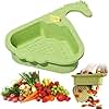 2026 Sink Basket, Automatic Corner Sink Strainer, Storage Compartment for Food, Fruits and Vegetables (Green)