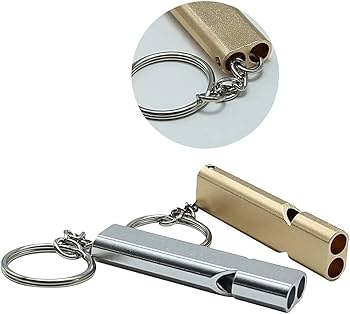 Amazon.co.jp: ホイッスル 防災 アルミ製 笛 救援 8枚セット キー