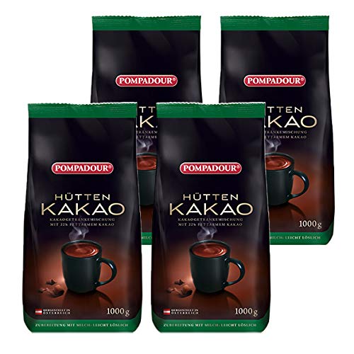 Pompadour H?ttenkakao, 1000g / 4er Pack