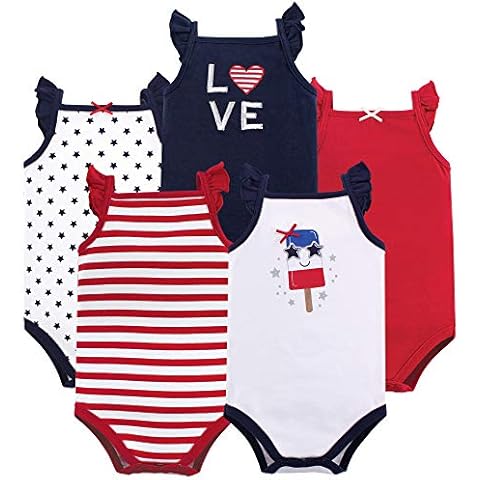 Hudson Baby Girls' Cotton Bodysuits Set Cover