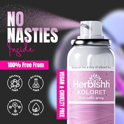 Spray Tintura de Cabello Herbishh Koloret Rosa Pastel 69g miniatura 5