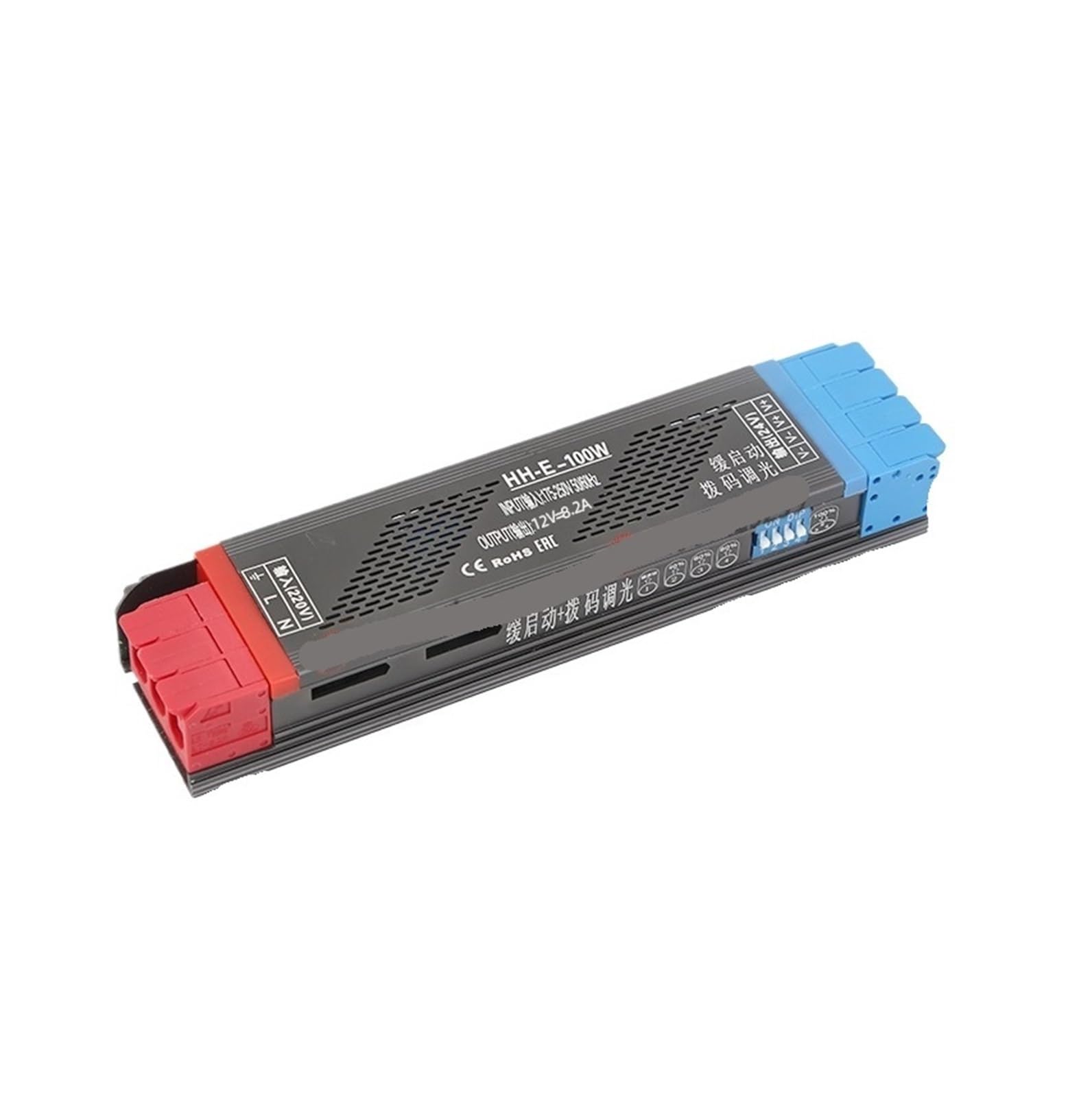 Alimentation DC12V ultra-mince 100W, système LED silencieux haut de gamme